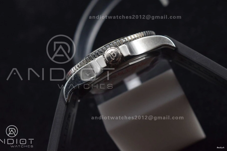 Rubber 1:1 TF 44 Black A Dial Durable Superocean Automatic Edition Bezel Black 467 Black Strap On Best 0724